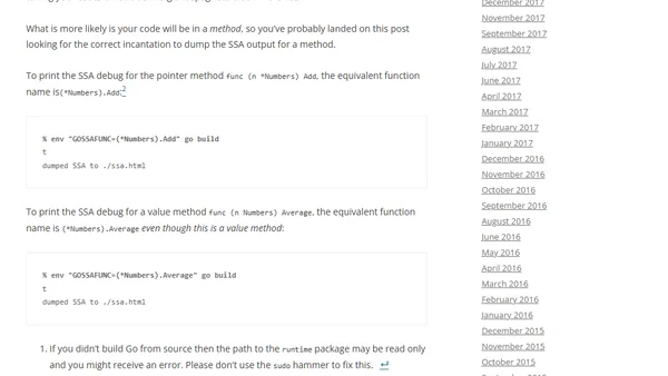 How to dump the GOSSAFUNC graph for a method