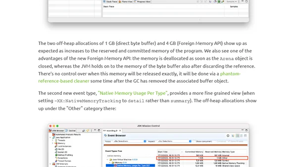 Tracking Java Native Memory With JDK Flight Recorder