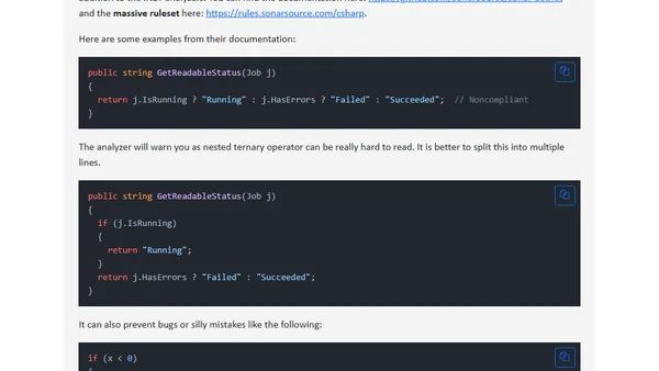 Boosting Productivity with Analyzers