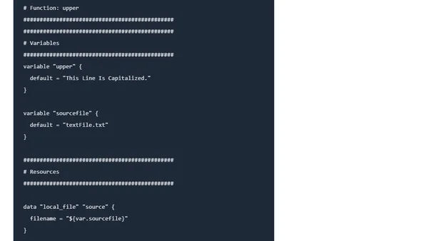 Terraform - FotD -upper()