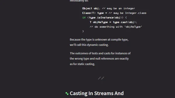 Casting In Java 8 (And Beyond?)