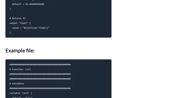 Terraform - FotD - ceil()