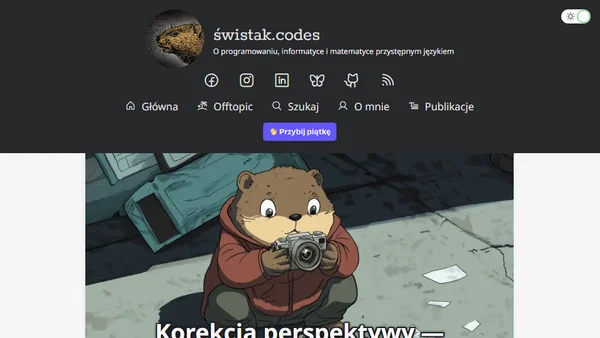 Korekcja perspektywy — algorytmiczne podejście