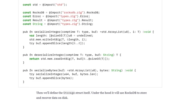 Writing a SQL database, take two: Zig and RocksDB