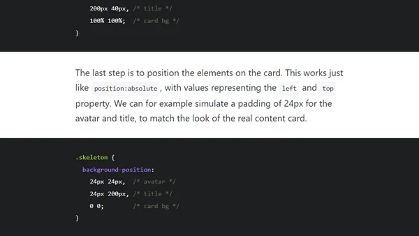 Building Skeleton Screens with CSS