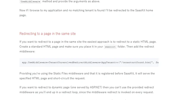 Handling unresolved tenants in SaasKit