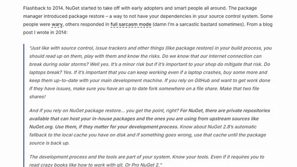 Someone broke the Internet! Or why you may want to mirror your dependencies…