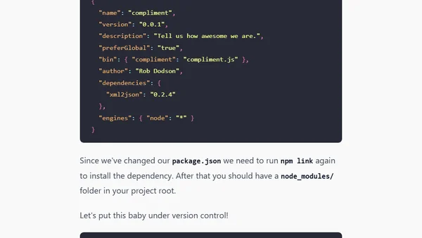 Publish your Node library to npm