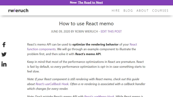 How to use React memo