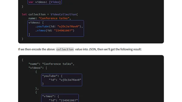 Codable synthesis for Swift enums