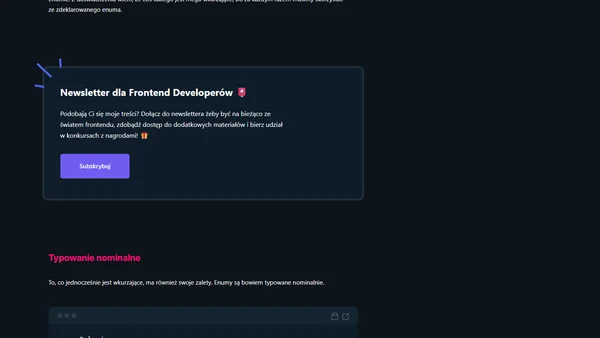 TypeScript - nie potrzebujesz enumów