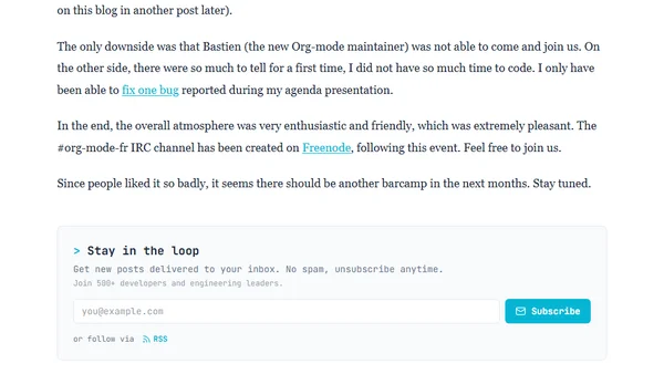 OrgCamp Paris 2011 review