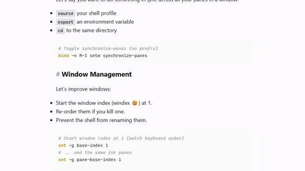 Tmux 101: A Crash Course
