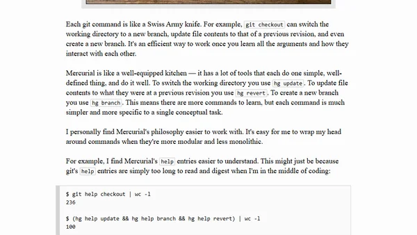 The Real Difference Between Mercurial and Git