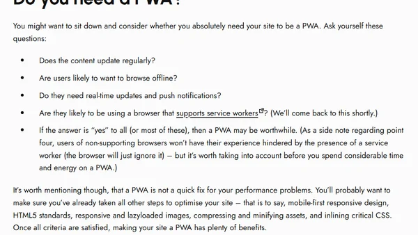 Progressive Web Apps: An Introduction