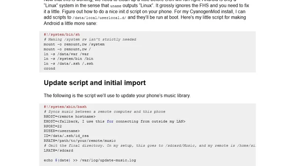 Custom Music Syncing on Android