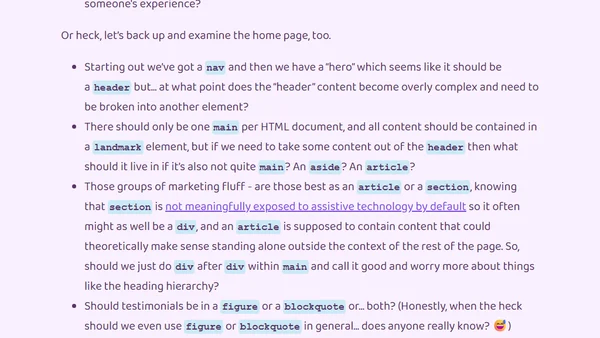 A Call for Consensus on HTML Semantics