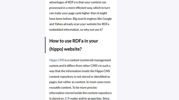 Content mangement and the semantic web