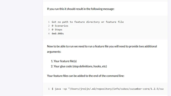 Running Cucumber from the command-line