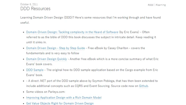 DDD Resources