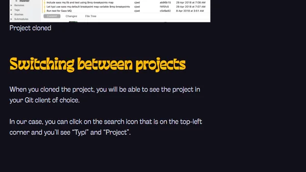Cloning a Git repository