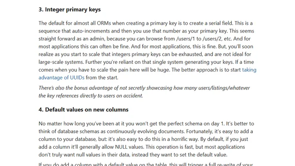 Five mistakes beginners make when working with databases