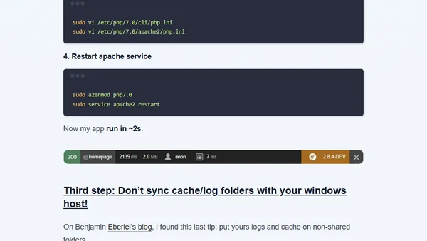 Vagrant, Symfony and Windows are not incompatibles