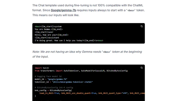 How to fine-tune Google Gemma with ChatML and Hugging Face TRL