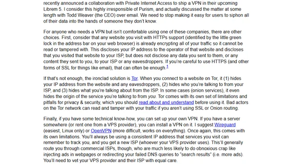 Choosing a VPN service is a serious decision