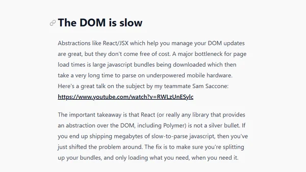 Regarding the broken promise of Web Components