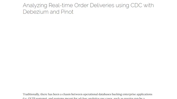 Debezium and Friends – Conference Talks 2021