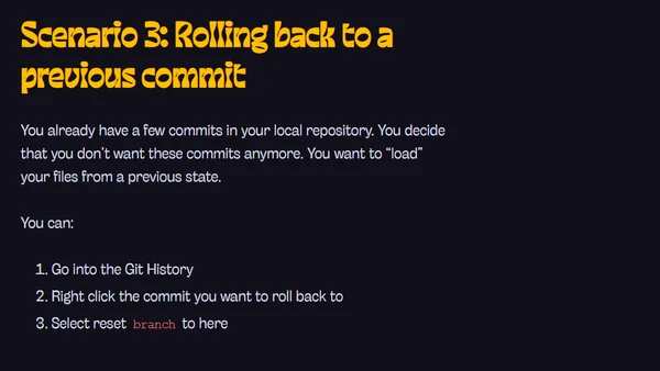 Undoing changes in Git