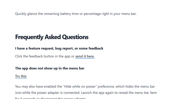 New App: Battery Indicator