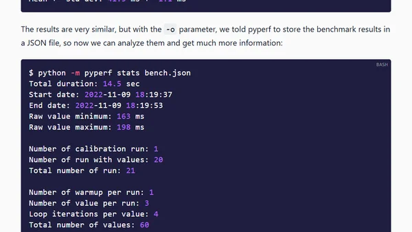 How to Benchmark (Python) Code