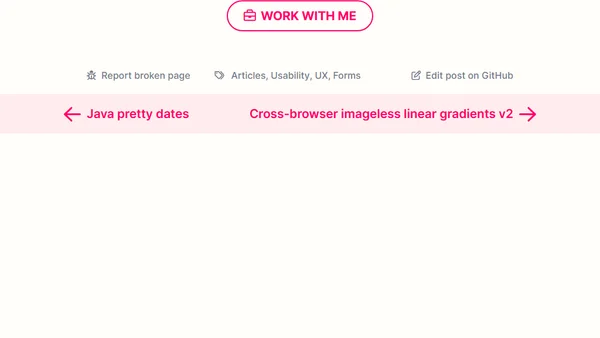 Creating the perfect slider