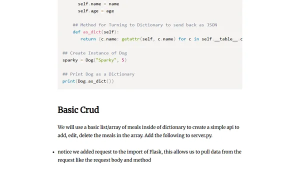 Python Flask 101 - Intro and API Building