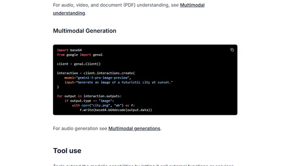 Gemini Interactions API Quick Start