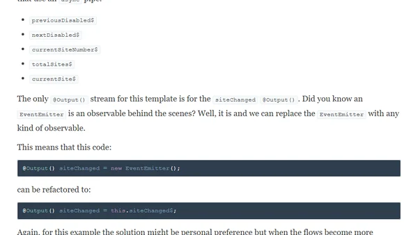 Reactive dumb components