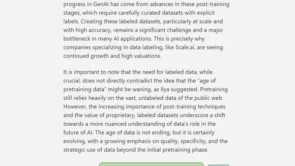 The end of the “Age of Data”? Enter the age of superhuman data and AI