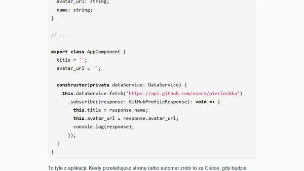 Angular: Jak zamockować dane do usługi HTTP?