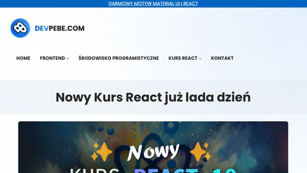 Nowy Kurs React już lada dzień
