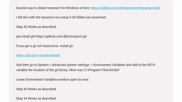 OCR on PDF files using Python