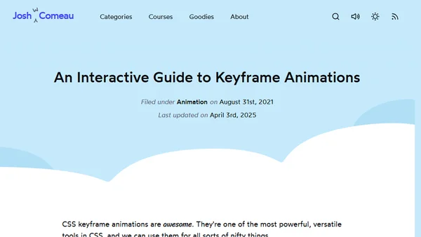An Interactive Guide to Keyframe Animations