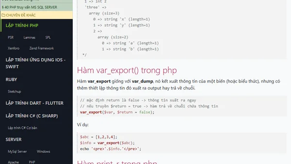 Debug đơn giản trong PHP