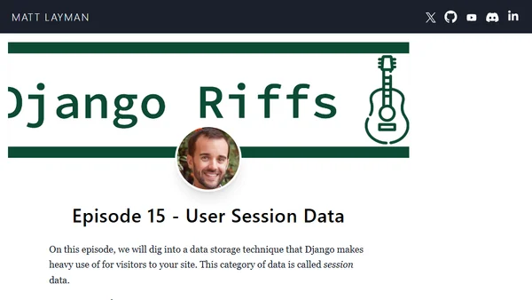 Episode 15 - User Session Data
