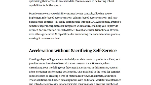 Why Dremio is a must for Apache Iceberg Data Lakehouses
