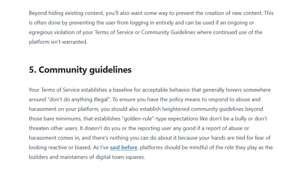 Seven trust and safety features to build into your product before someone gets hurt