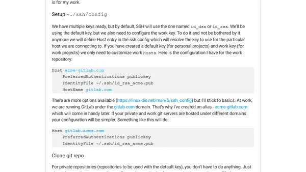 Multiple GIT identities