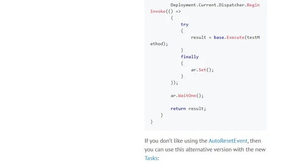 Windows Phone 8 Unit Testing in the UI thread with VS 2012.2 CTP4