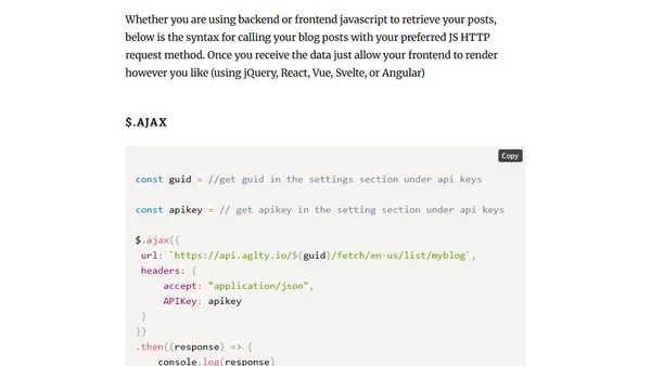 Building a Blog with Agility Headless CMS